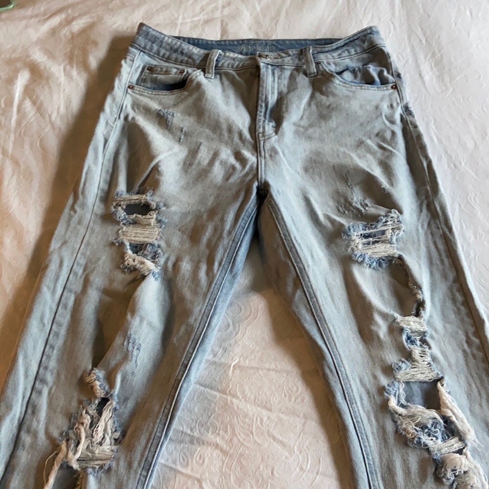Wildfable Distressed Light blue wash jeans